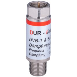 DUR-line Dämpfungsglied 6dB für SAT/Kabel/DVB-T