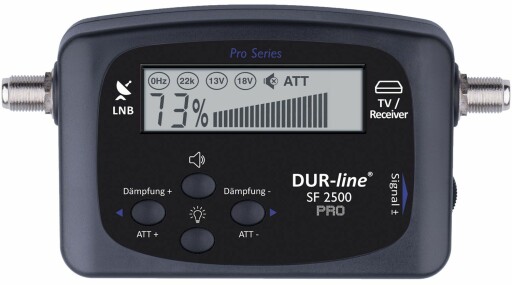 DUR-line Satfinder SF 2500 Pro mit Multifunktionsdisplay