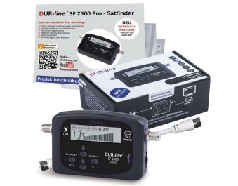 DUR-line Satfinder SF 2500 Pro mit Multifunktionsdisplay