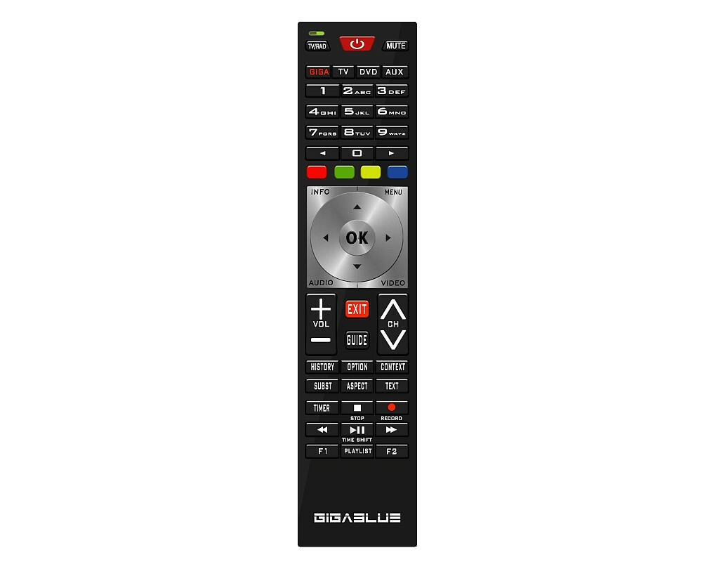 Gigablue Fernbedienung 4K Edition schwarz/silber Gigablue Fernbedienung 4K Edition schwarz/silber