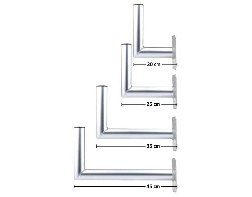 DUR-line Sat Wandhalterung Aluminium oder Stahl aluverzinkt/feuerverzinkt/pulverbeschichtet