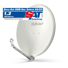 DUR-line Select 60/65cm Satellitenschüssel Alu hellgrau