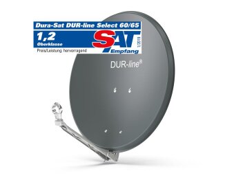 DUR-line Select 60/65cm Satellitenschüssel Alu anthrazit