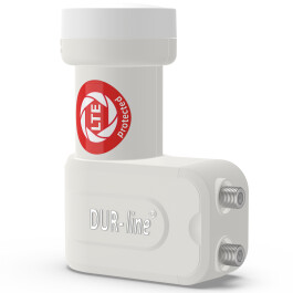 DUR-line +Ultra Twin LNB für bis zu 2 Teilnehmer white/weiß