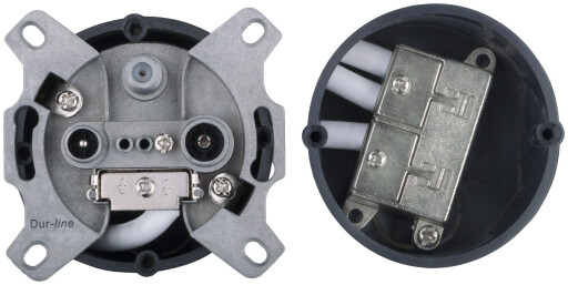 DUR-line 2-fach SAT/BK Unterputz Verteiler