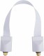 DUR-line Fensterdurchführung flach 28,5cm weiß