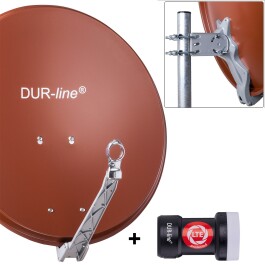 DUR-line Select 60/65 cm Sat Anlage 1 Teilnehmer Komplett...
