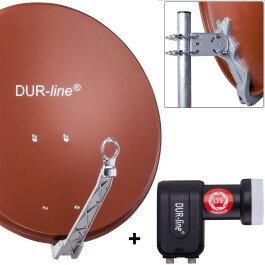 DUR-line Select 60/65 cm Sat Anlage 2 Teilnehmer Komplett...