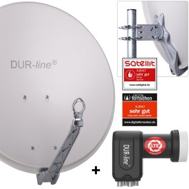 DUR-line Select 60/65 cm Sat Anlage 4 Teilnehmer Komplett...