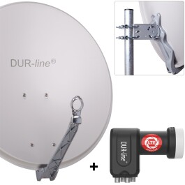 DUR-line Select 60/65 cm Sat Anlage 4 Teilnehmer Komplett...