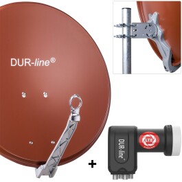 DUR-line Select 60/65 cm Sat Anlage 4 Teilnehmer Komplett...
