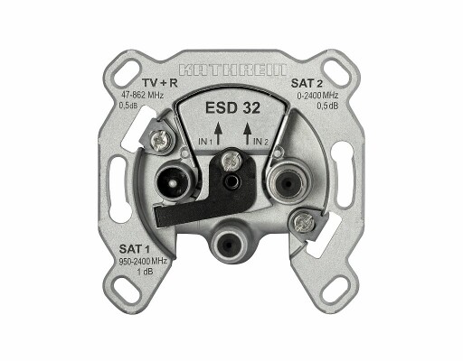 Kathrein ESD 32 SAT/BK Antennendose 3-fach mit Twin-Sat Anschluß