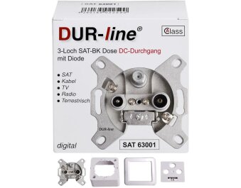 DUR-line Antennendose Unicable 10dB mit DC-Durchgang