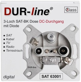 DUR-line Antennendose Unicable 10dB mit DC-Durchgang