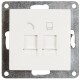 RJ45 + RJ11 Dose McPower Flair für ISDN Cat UP weiß