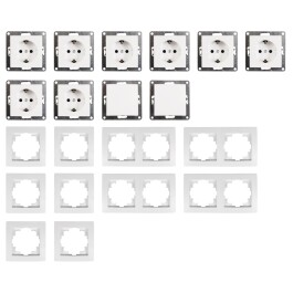 Schalter und Steckdosen Set McPower Flair Standard...