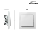 Kreuzschalter McPower Flair 250V~/10A UP weiß