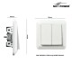 Wechselschalter McPower Cup 2-fach 250V~/10A UP weiß