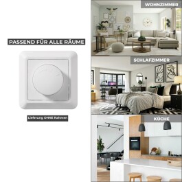 LED-Dimmer für elektronische Trafos McPower Cup 250V/300W UP Memory-Funktion