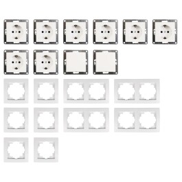 Schalter und Steckdosen Set McPower Flair Standard Profi...