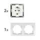 Steckdosen Set McPower Flair Beginner 2S 3-teilig weiß