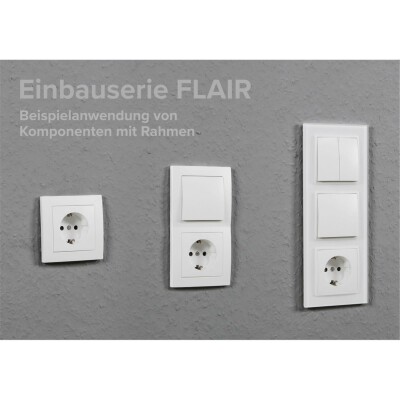 Schalter und Steckdosen Set McPower Flair Komfort 23-teilig weiß