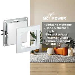 Taster McPower Flair 250V~/10A UP weiß