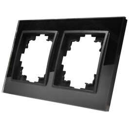 Glas-Rahmen McPower Flair 2-fach schwarz