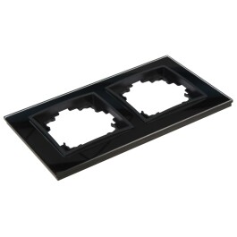 Glas-Rahmen McPower Flair 2-fach schwarz