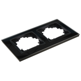 Glas-Rahmen McPower Flair 2-fach schwarz