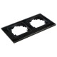 Glas-Rahmen McPower Flair 2-fach schwarz