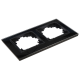 Glas-Rahmen McPower Flair 2-fach schwarz