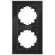 Glas-Rahmen McPower Flair 2-fach schwarz
