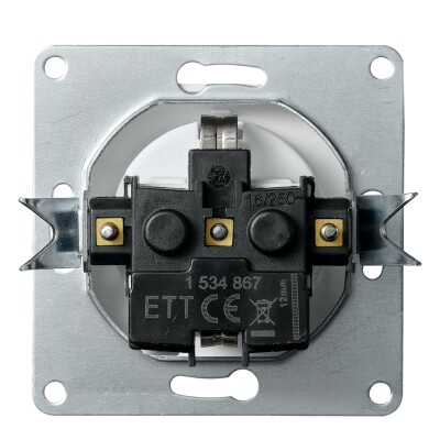 Schutzkontakt-Steckdose McPower Flair 250V~/16A UP Klemmanschluss weiß