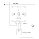Dimmer für ohmsche Lasten McPower Flair 250V~/300W UP Memory-Funktion