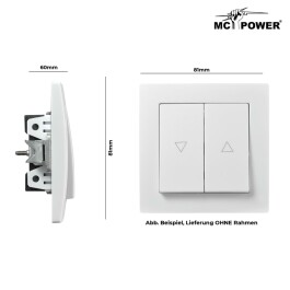 Jalousie-Taster McPower Flair Hoch und Runter 250V~/10A...