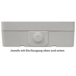 Feuchtraum Doppel-Steckdose McPower Taff 250V~/16A IP44...