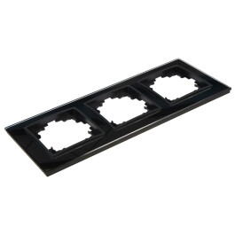 Glas-Rahmen McPower Flair 3-fach schwarz