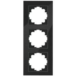 Glas-Rahmen McPower Flair 3-fach schwarz