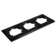 Glas-Rahmen McPower Flair 3-fach schwarz