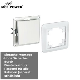 Wechselschalter McPower Cup 250V~/10A UP weiß