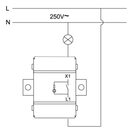 Schalter McPower Flair 250V~/10A UP weiß mit Orientierungsleuchte