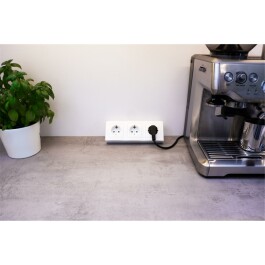 Steckdosenblock McPower Flair 250V~/16A Aufbau weiß 3-fach Schutzkontakt