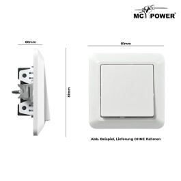 Taster McPower Cup 250V~/10A UP weiß