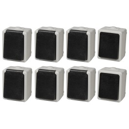 Feuchtraum Set McPower Taff Starter 8-teilig grau IP44