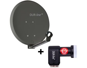 DUR-line DSA 40 Satellitenschüssel anthrazit mit...
