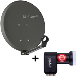 DUR-line DSA 40 Satellitenschüssel anthrazit mit...