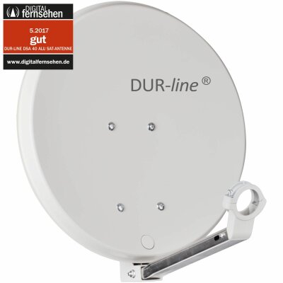 DUR-line DSA 40 Satellitenschüssel hellgrau
