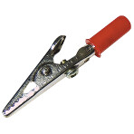 Krokodilklemme McPower 55mm rot 1 Griff isoliert