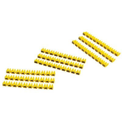 Kabelmarker-Clips McPower bedruckt mit Buchstaben Kabeldurchmesser bis 3mm